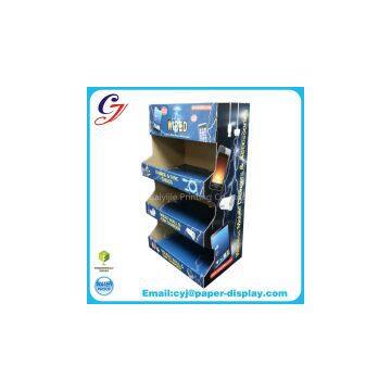 Mobile phone accessories items customized cardboard counter dipslay