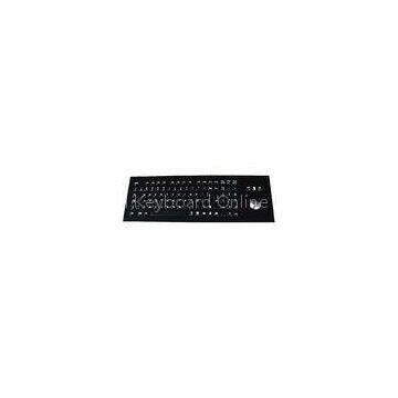 IP65 dynamic vandal proof industrial black metal keyboard with trackball numeric keypad, function ke