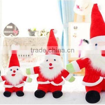 2015 christmas plush toys Santa Claus stuffed toys OEM