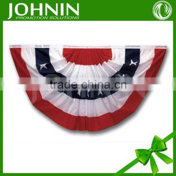 1 dollar outdoor Custom Printed 4th of July decoration Poly patriotic Pleated Fan