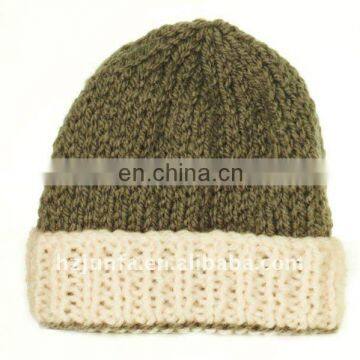 newest fashional warm elegant design chunky jacquard beanie