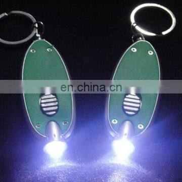 Good Quality Oval Shape Led Keychain Promotion Led Keyring photo-3