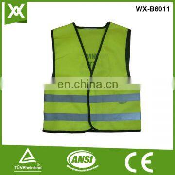 factoru made polyester class2 tape high visibility viz vest for children