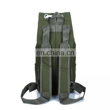 Canvas Duffel Cylinder Luggage Bag Travel Gym Backpack Bucket Backpack