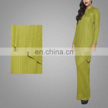 Modern Pleated Baju Kurung Beautiful Abaya 2017 Islamic Wear photo-3