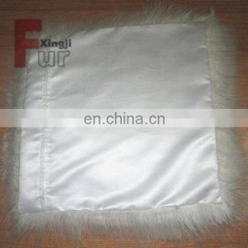 Natural Color Top Quality Fur Mongolian Lamb Fur Cushion photo-2