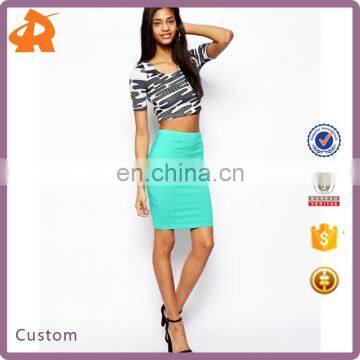 hot sale new arrival mini pencil skirt with knee length,various color summer mini skirt for women