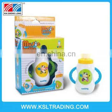 New plastic toys for kids cute bottle toys kids with music and light