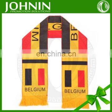 wholesale high quality custom printing sports national flag scarf