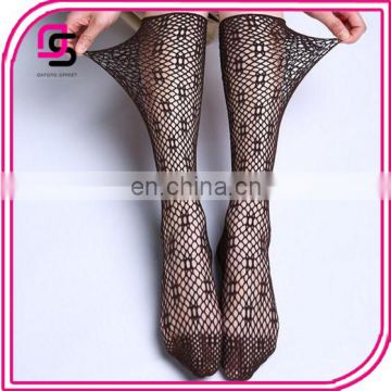 Fashionable Ladies Design breathable Knee-high fishnet socks