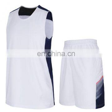 Cheap Youth School Team Mix White and Black Fashion Basketball Uniform photo-4