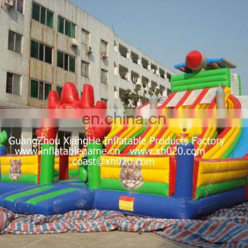 Hot sale commercial grade PVC Tarpaulin brand new FU049 inflatable rocket fun city