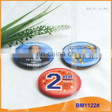 Custom Printed Round Button Badge with Safe Pin for Promotion BM1122