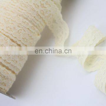 100 yards Ivory 2.6cm lace elastic ribbons in cheap price