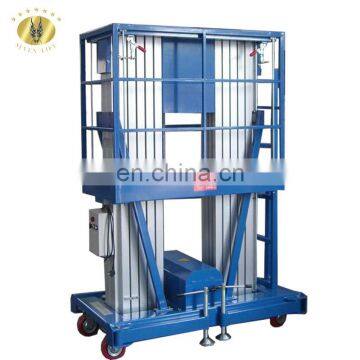 7LSJLII Shandong SevenLift 12ft aluminum outdoor stair double post hydraulic portable man lift platform