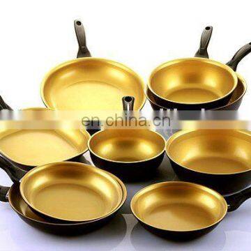 Gold color ceramic coated pans