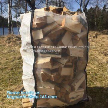 Manufacture 1 Ton PP Woven big bean bag,bulk bags firewood jumbo bags pp woven jumbo bags big sack,Breathable PP Woven J