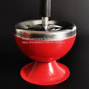 Round Tins With Lids Surface Offset Printing Ashtry Tin Can photo-4