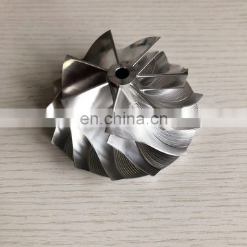 HX40 7+7 blades 67.00/89.00mm high performance turbo Turbocharger milling/aluminum 2618/billet compressor wheel