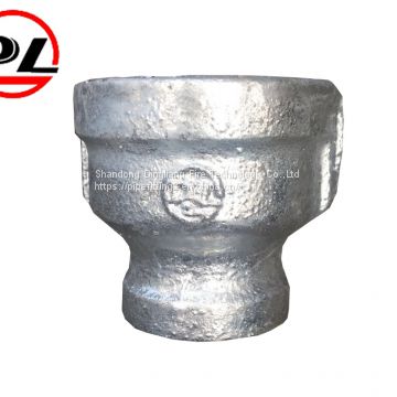 malleable iron pipe fittings galvanized reducing coupling socket