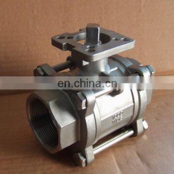 Factory Price High Quality New Style 3Pc Ss Ball Valve