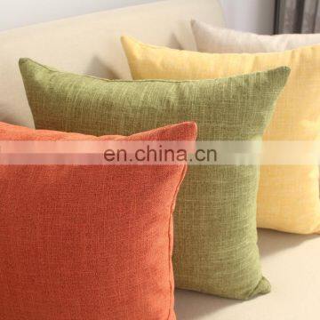 Wholesale Decorative hotel cushion  solid linen cotton cushion cover