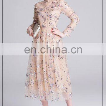 LAITE D2144 Women Elegant Evening Dress Ladies Bodycon Sequin Birthdays Dress photo-6