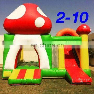 Mushroom Castle Inflatable Bounce Castle With Slide ,Inflatable Jumping Bouncer for Children photo-6