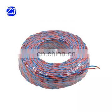 300/300V Pvc 2 core 0.3mm 1.5mm electric cable wire copper flexible wire cable