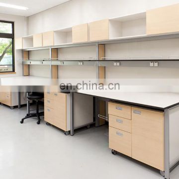 Chemistry lab table laboratory furniture movable workbench