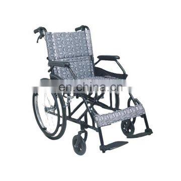 Health Care Supplies Steel Frame Manual Folding Wheelchair for Disabled and Adults