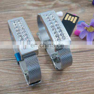 Metal Bracelet Usb Flash Drive 2gb 4gb 8gb Wristband Usb Flash Drive Jewelry Memory Sticker photo-4
