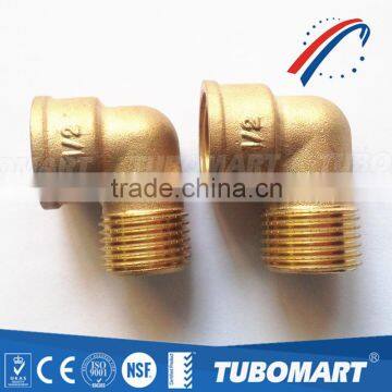 High quality OEM brass screw elbow compression fitting for copper pipe