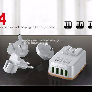 LDNIO UK/Euro/US plug 4USB Ports 4.4A CHARGER