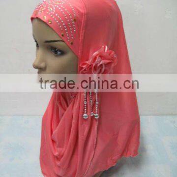A529 New Arrival Islamic Scarves Women Muslim One Piece Hijab Flower Hijab