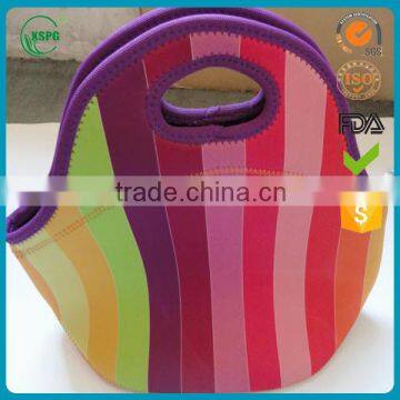 Environmental neoprene fabric colorful stylish bag