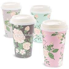 Reusable coffee insulated cups cute disposable coffee cups with lids