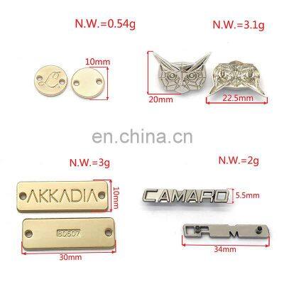 Hot Selling Engraved Small Logo Tag Custom Metal Pendant Charm Jewelry Tag Necklace Underwear photo-2