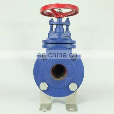 DKV CNC flanged fire fighting  round plate Antibiotic shut-off cast iron ductile iron WCB gate valve