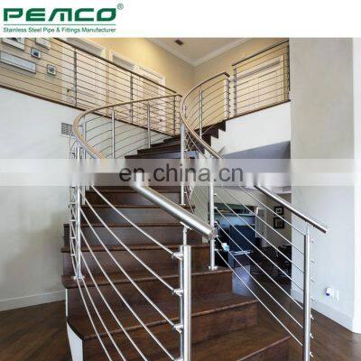 New Design Interior 304 Stainless Steel Pipe Stair Handrail photo-3