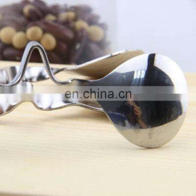 Stainless Steel Honey/Jam Spoon, Unique Design Flatware Curved Honey Stainless Steel Spoon For Honey photo-2