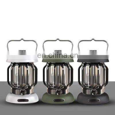 2022 Satisfying Atmosphere Outdoor Retro Rechargeable Small LED Decorations Multifunctional Camping Lamp