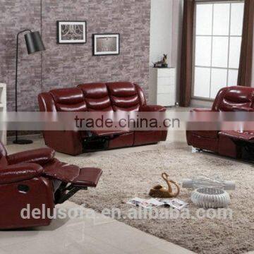 Modern Home Furniture Best Sale Sectional Pure Leather Sofa Set