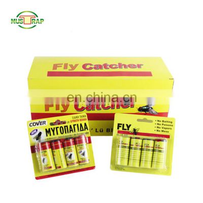 With 4 Rolls Sticky Catch Flies Paper Flying Glue Trap Ribbon Fly Catcher