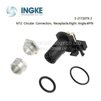 3-2172079-2,INGKE,M12 Circular Connectors, Receptacle,Right Angle,4PIN