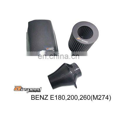 Military Quality Good Price Auto Parts Wholesale 100% Dry Carbon Fiber Air Intake For BENZ E180/200/260(M274)
