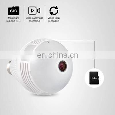 Wifi Panorama Camera Security Lamp Panoramic CCTV Video Bulb Wireless Surveillance Fisheye Camera Lamp photo-3