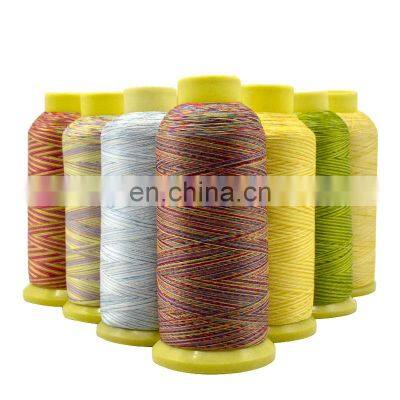 Rainbow Thread Embroidery 150D/2 100% Polyester Embroidery Rainbow Thread