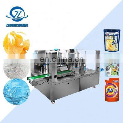 Automatic Meal Packaging Plastic Wrap Sugar Bags Fresh Polythene Packet Tomato Sauce Pouch Packing Machine