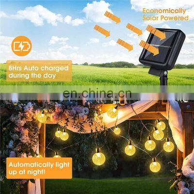 Globe Solar String Light 25 Clear Led Bulbs Vintage Backyard Patio Bulb Hanging Indoor Outdoor Lights photo-2